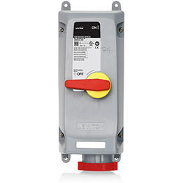 [460MF7WLEV] Enclavamiento Mecanico 60A / 480Vac Trifasico 4W De Pasador Y Manguito Iec Serie Lev Ip69K Con Fusible Leviton