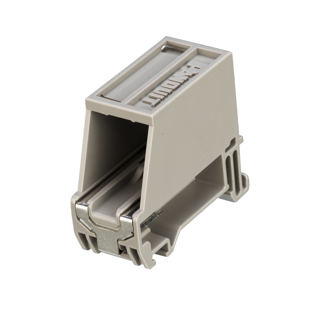 Base Adaptador Riel Din 1 Puerto Para Toma Mini-Com Gris Panduit