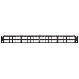 [E2X1F-S48] Herraje 48 Puertos 1Ru Angulado Blindado Para Cassettes E2Xhd Leviton