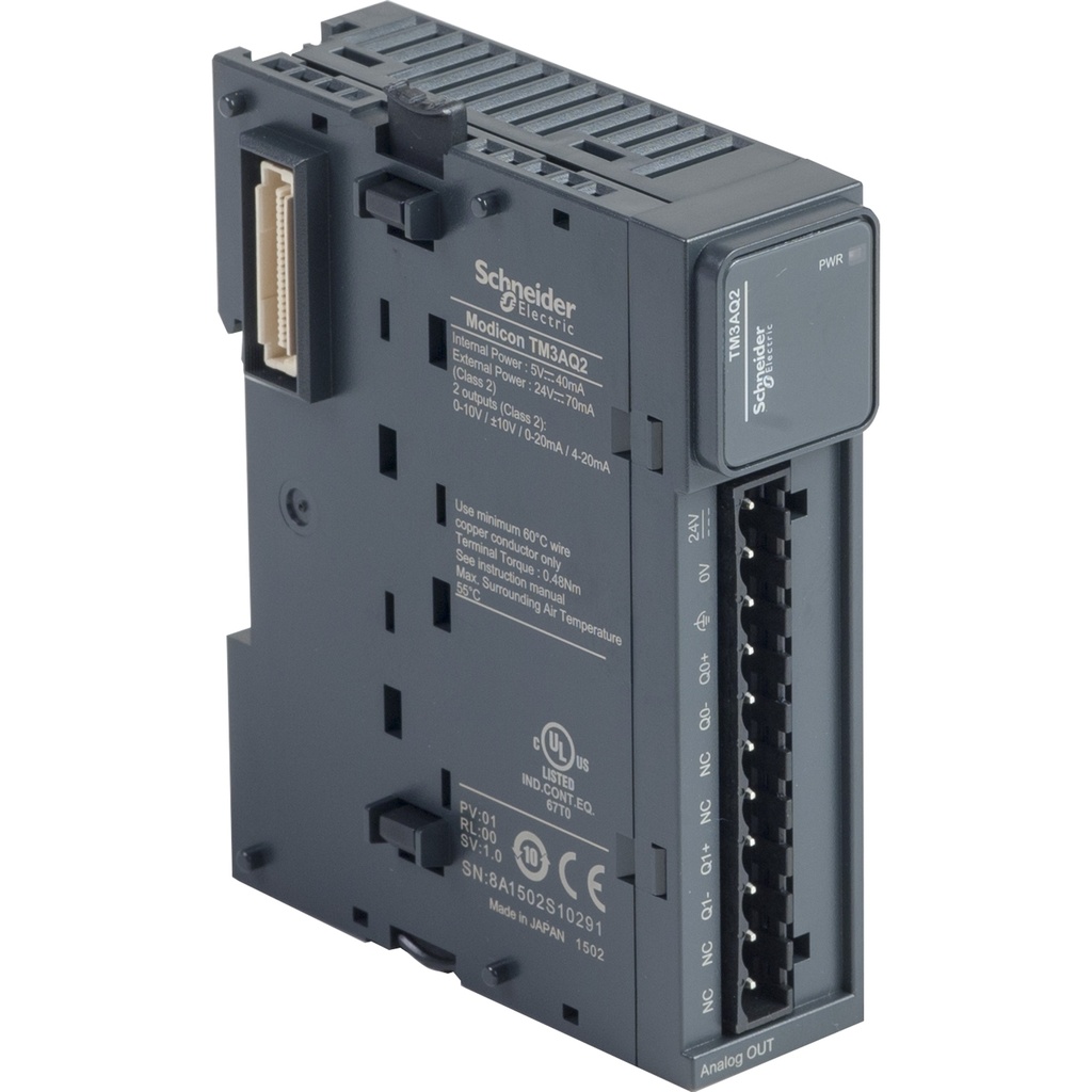 Modulo De Salidas Analogicas Modicon 2 Salidas Con 11 Bits Aislamiento 1500Vac Ip20 Schneider