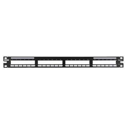 Herraje P/Patch Panel 24 Espacios 1Ru Metalico Negro Admite Conectores Preconectorizados Quicknet Panduit