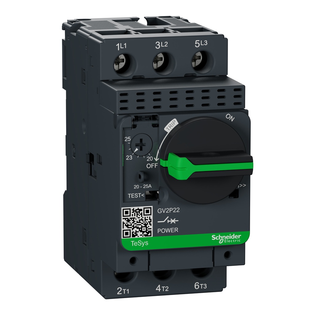 Guardamotor Tesys Gv2 20-25A 11Kw 50Ka A 400V Manija Rotativa Schneider