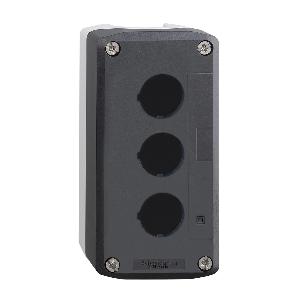 Caja De Estacion De Control Vacia 3 Espacios Horizontales De 22Mm Plastica Xal-D Schneider