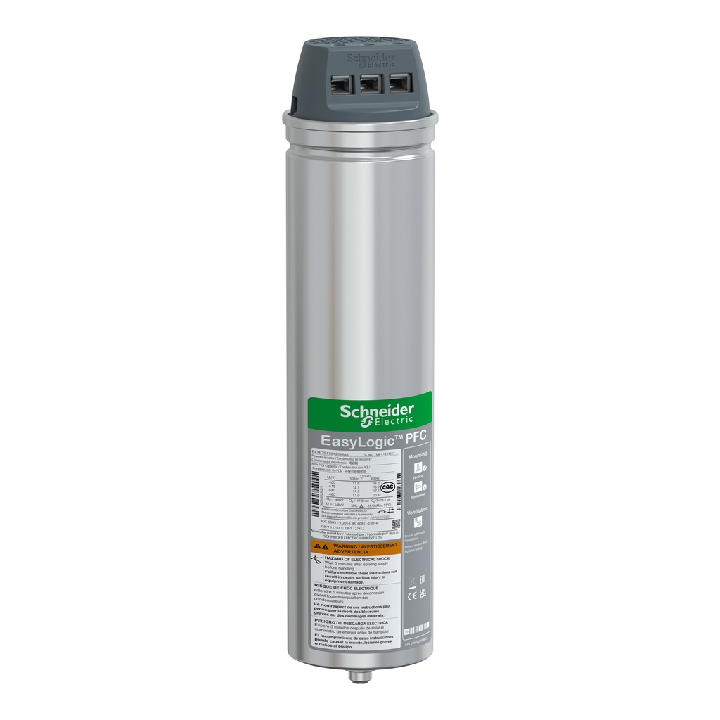 Condensador Easylogic Pfc, 17/20.4 Kvar - 480 V - 50/60Hz Schneider
