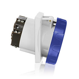 [W363-R9] Toma Incrustar 63A 200-250V 3P+T 9H Azul Iec60309 Ip66 Leviton