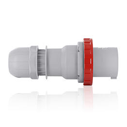 Clavija 63A 380-415V 3P+T 6H Rojo Iec60309 Ip66 Leviton