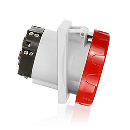 Toma Sobreponer 63A 380-415V 3P+T 6H Rojo Iec60309 Ip66 Leviton