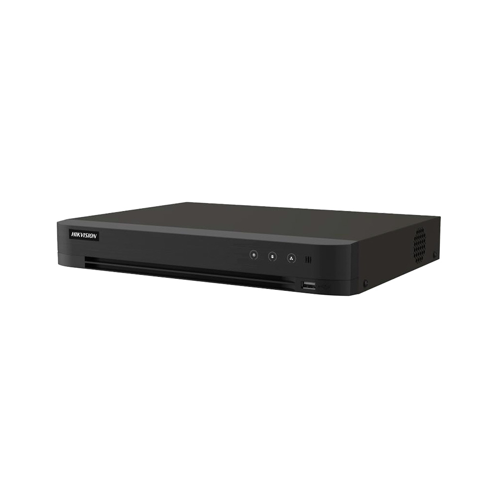 [iDS-7216HQHI-M1/XT] Dvr 16Ch 1080P 1Bahia / 12Tb H265+ 30F Rs485 4Ch Reconocimiento Facial Acusense Metal Hikvision 300229166