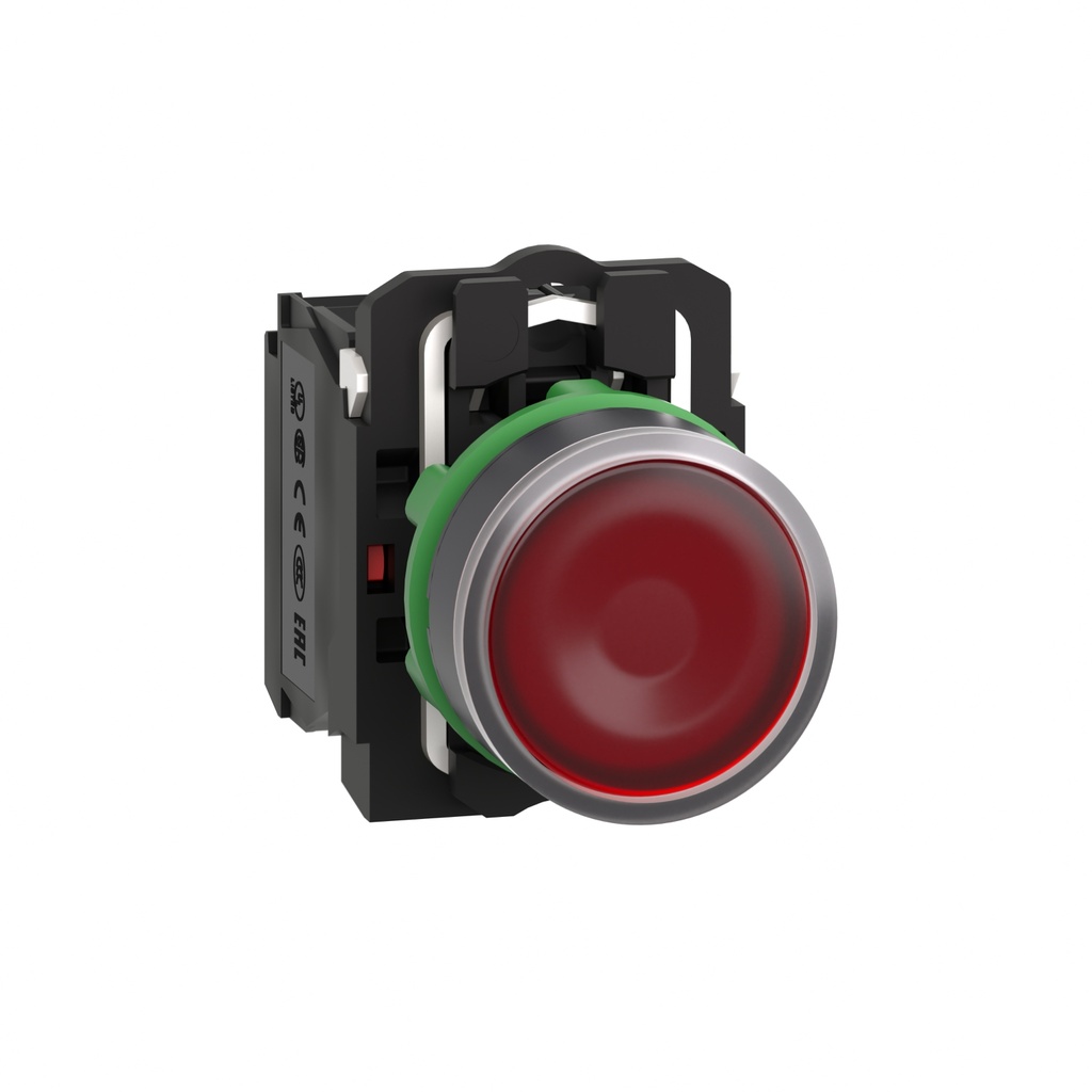 Pulsador Luminoso Led 120Vca 1Na+1Nc Rojo Schneider