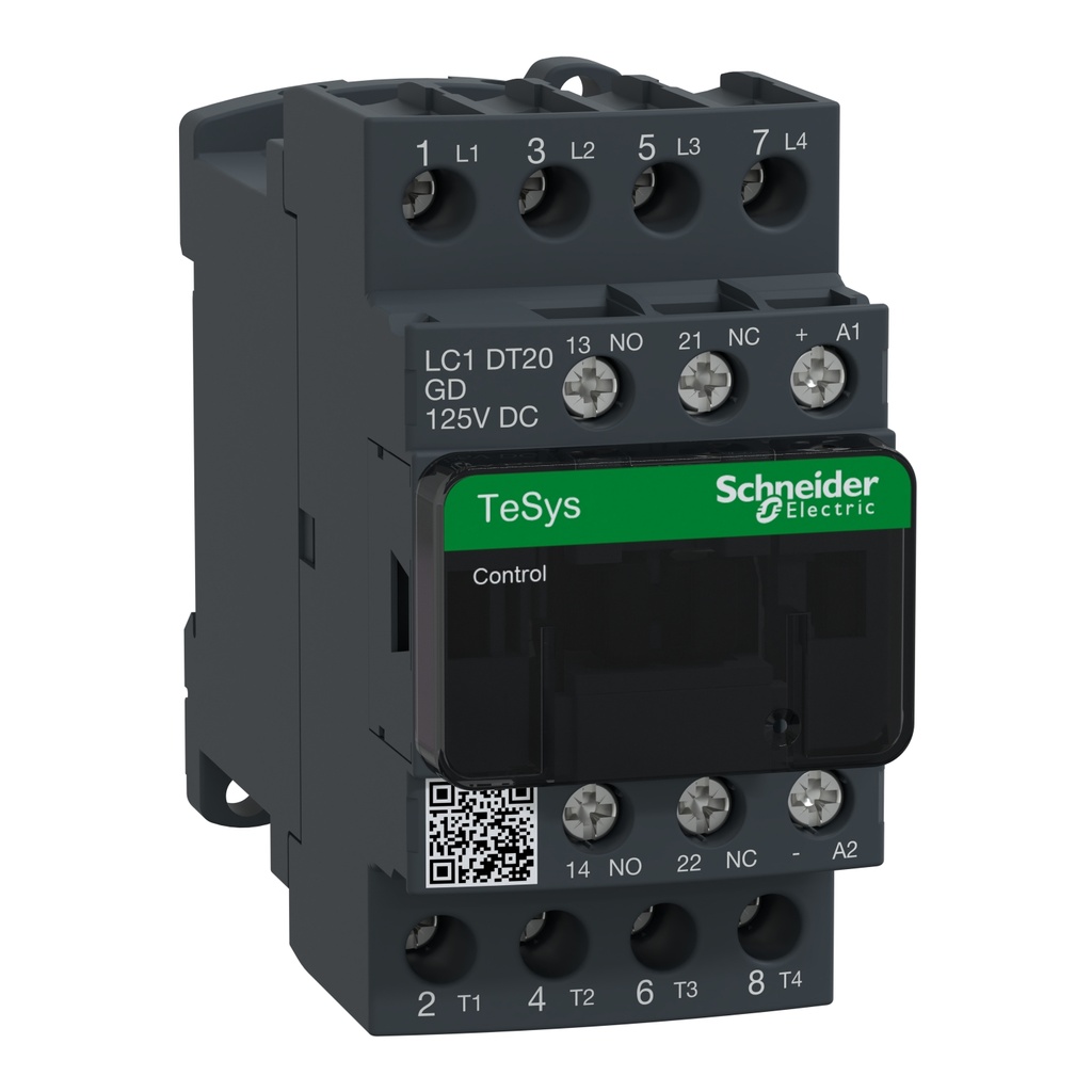 Contactor Tesys D 4P Ac-1 440V 1Na+1Nc Bobina 125Vdc Schneider