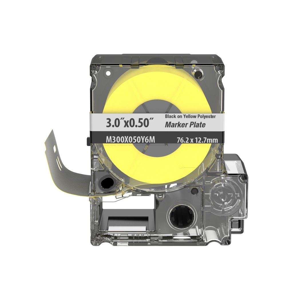 [M300X050Y6M] Cartucho Etiqueta No Adhesivo Exterior Cable Fibra 12.7X76.2Mm P/Mp300 Amarillo Panduit