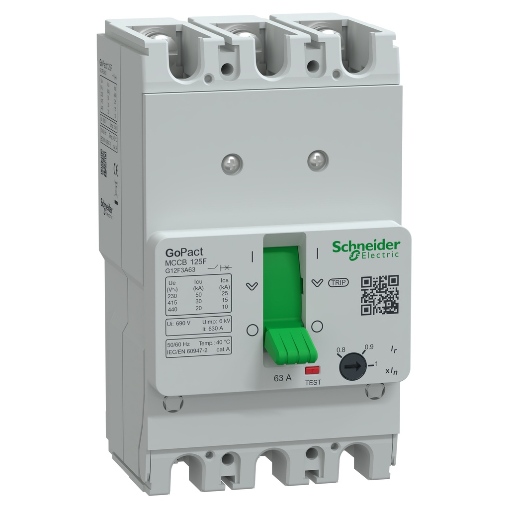 Interruptor Regulable 50.4-63A 3P 415Vac Gopact 50Ka A 220V Y 30Ka A 415V Schneider
