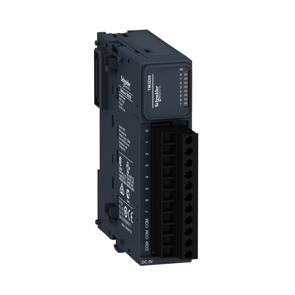 Modulo De Entradas Digitales 8 Entradas Logicas 24Vdc Pnp Npn Schneider Tm3Di8