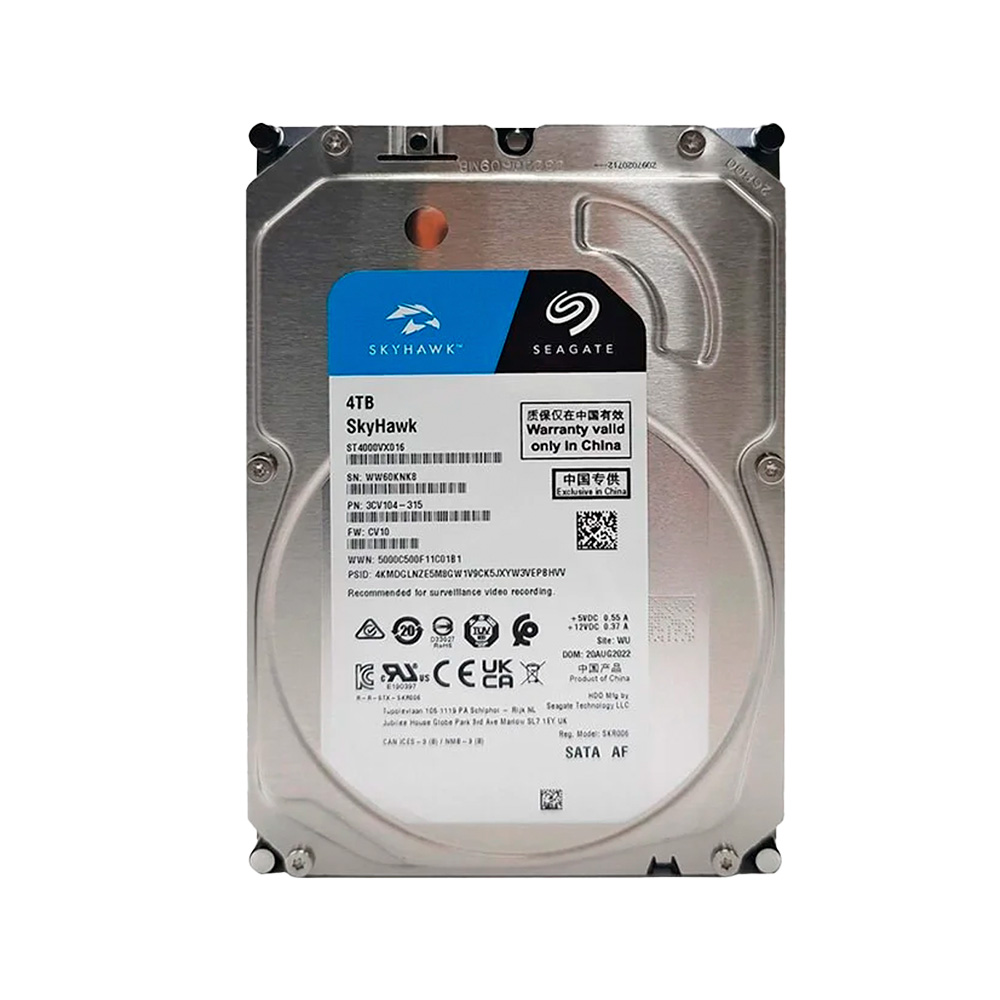 Disco Duro 4Tb 3.5In 256Mb 6Gbs 5400Rpm Sata Surveillance Skyhawk Seagate St4000Vx016