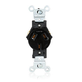 Tomacorriente Individual De 20A Grado Comercial Voltaje Dual Leviton