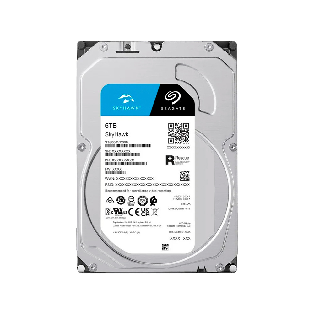[ST6000VX009] Disco Duro 6Tb 3.5In 256Mb 6Gbs 5400Rpm Sata Surveillance Skyhawk Seagate St6000Vx001