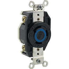 Toma 30A 250V 3F Seguridad Para Caja Leviton Nema L1130R Leviton