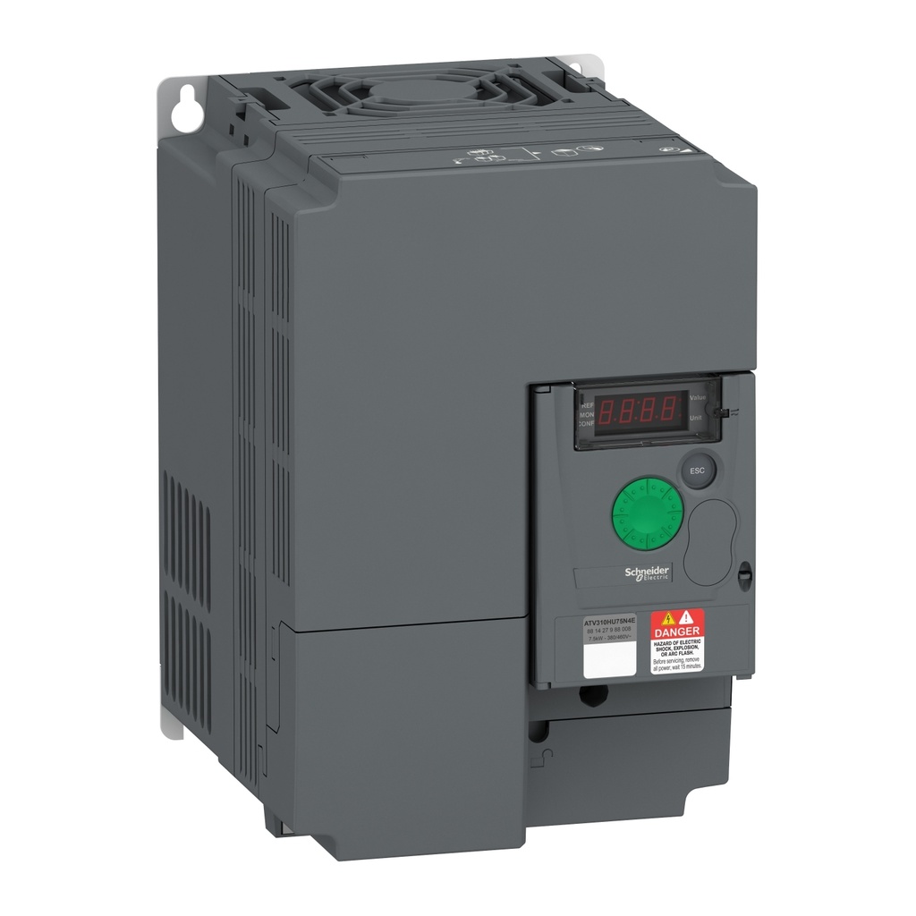 [ATV310HU75N4E] Variador De Velocidad Atv310 Easy 7.5Kw 10Hp 4.1A 440V 380-460Vac Modbus Integrado Pantalla Basica Aplicacion Proposito General Schneider