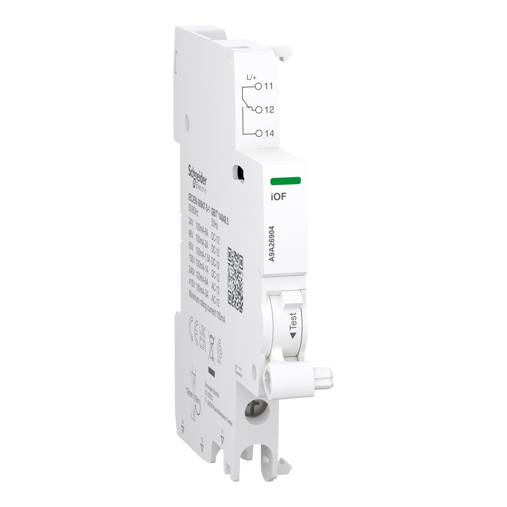 [A9A26904] Bloque Contacto Auxiliar Of Posicion Acti9 A9A Na+Nc 24-415Vac 6A Schneider Homologo De: A9A26924