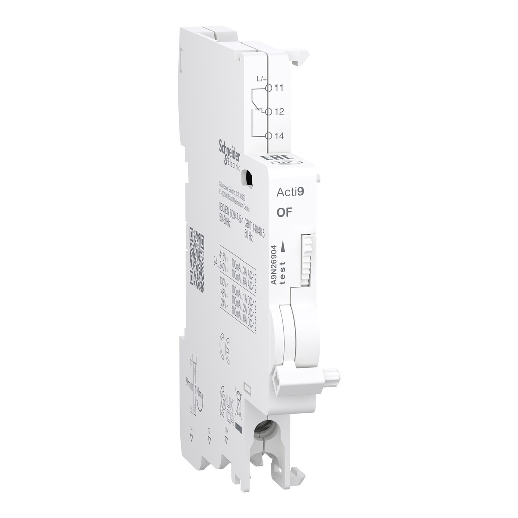 [A9N26904] Contacto Auxiliar Serie Acti9 100Ma  6A Ac-Dc Schneider