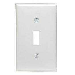[80701-W] Tapa P/Interruptor Sencillo Palanca Blanco Termoplastico Leviton