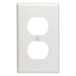 Tapa P/Toma Doble Blanca Termofraguado Leviton