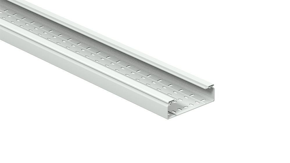 [82004162] Bandeja Portacable Perforado 60X200Mm Plastico Pvc Gris Sin Tapa X 3Mts Metatray Pemsa 82004162