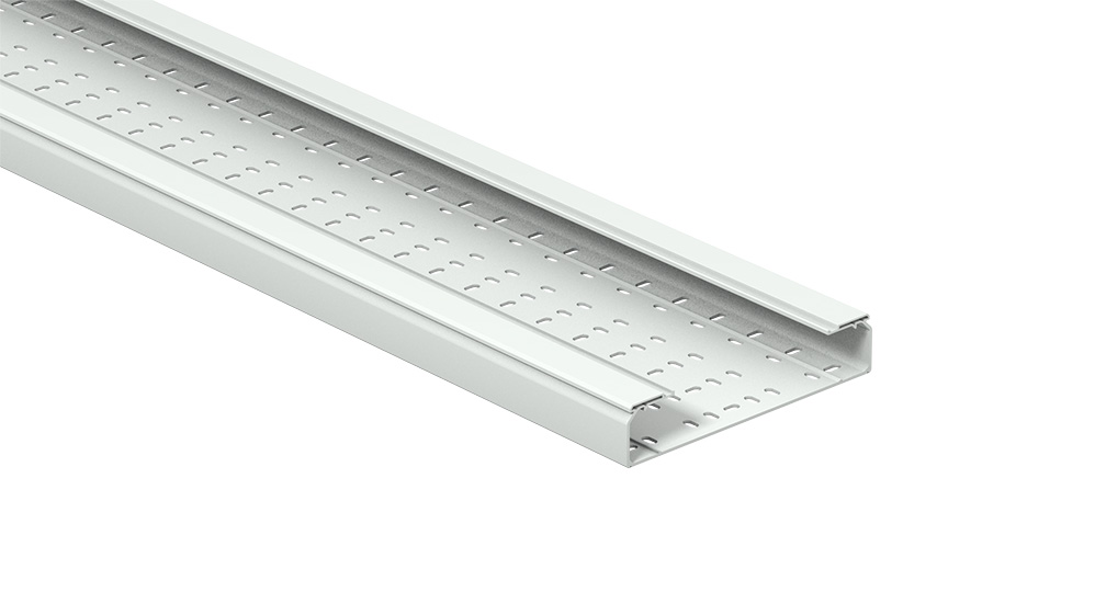 [82004163] Bandeja Portacable Perforado 60X300Mm Plastico Pvc Gris Sin Tapa X 3Mts Metatray Pemsa 82004163