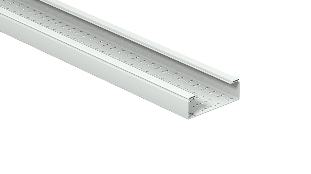 [82004166] Bandeja Portacable Perforado 100X300Mm Plastico Pvc Gris Sin Tapa X 3Mts Metatray Pemsa 82004166