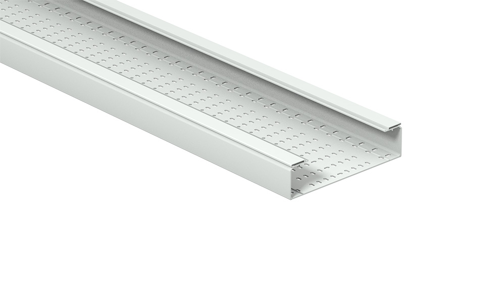 [82004167] Bandeja Portacable Perforado 100X400Mm Plastico Pvc Gris Sin Tapa X 3Mts Metatray Pemsa 82004167