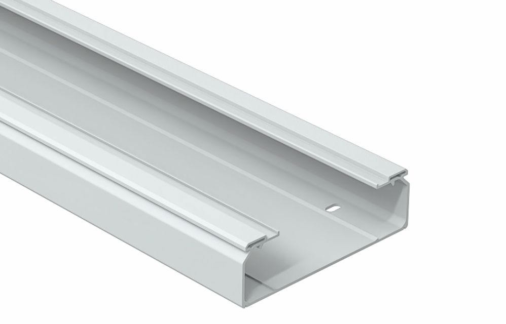 [82003653] Bandeja Portacable Lisa 60X200Mm Plastico Pvc Gris Sin Tapa X 3Mts Metatray Pemsa 82003653