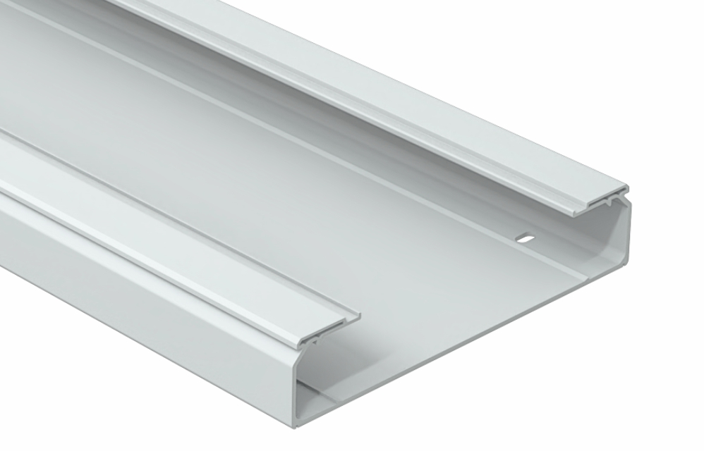 [82003654] Bandeja Portacable Lisa 60X300Mm Plastico Pvc Gris Sin Tapa X 3Mts Metatray Pemsa 82003654