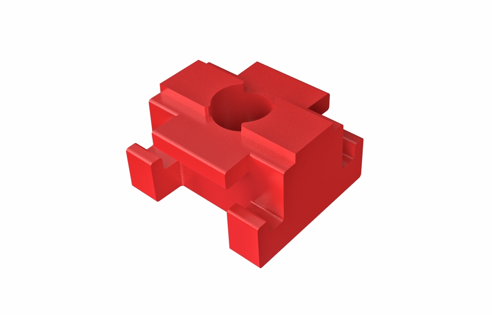 [81000295] Tope Para Perfil Rojo Bandeja Portacable Plastico Pvc Metatray Pemsa 81000295