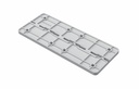 Union Refuerzo Base Bisagra Curva Vertical Plastico Pvc Gris Metatray Pemsa 81000290