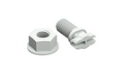 Kit Tornillo Tuerca Clip M8 Para Union Bandeja Plastico Pvc Gris Metatray Pemsa 81000297