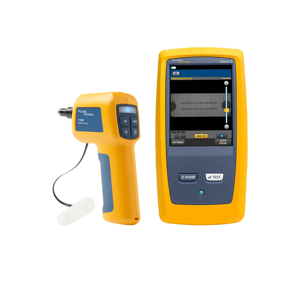 [FI-3000] Camara Inspeccion Fibra Optica Diseñada Para Verificar Y Certificar Terminaciones De Fibra Conectores Mpo De 8/12/16 Fibras Upc/Apc Y Fibras Individuales Con Usb Sistema De Certificacion Versiv & Wifi Con Smartphones Ios/Android Fluke 4996225
