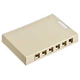 [41089-12I] Caja De Montaje 12 Espacios Sobreponer Fibra Utp Quickport Marfil Leviton