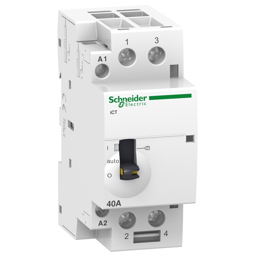 Contactor Miniatura Para Riel Din Ict 40A 2No 220-240V 60Hz Schneider