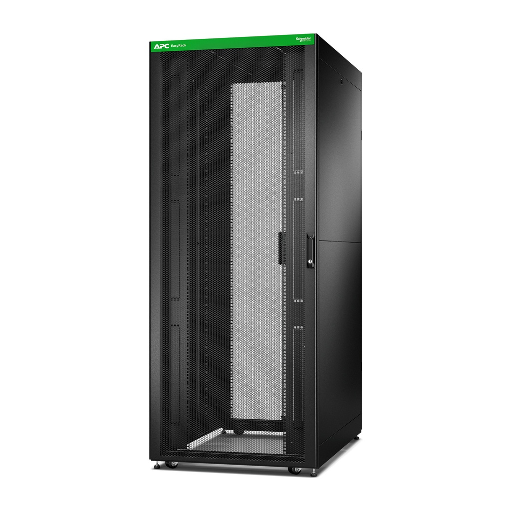 [ER8222] Gabinete Piso 42Ru 80X120X199Cm Anxprxal Armado Negro Con Ruedas Y Niveladores Easy Rack Apc Schneider