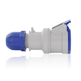 Toma Aerea 16A 208-250V 3P+N+T 9H Azul Ip44 Leviton
