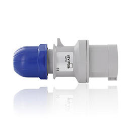 Clavija 16A 208-250V 3P+N+T 9H Azul Ip44 Leviton