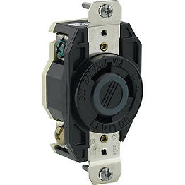 Toma 30A 277V 1F+N+T Seguridad Para Caja Nema L730R Leviton