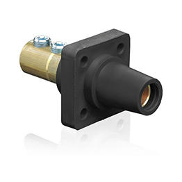 Conector Electrico Monopolar 2/0-4/0Awg Tornillo 90 Grados Hembra Negro Leviton