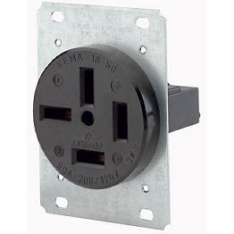 Tomacorrriente Nema 18-50R 50 A, 120/208 V 4P Leviton