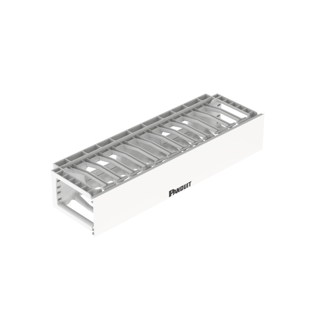 Organizador Horizontal 2Ru Frontal Alta Densidad Blanco Panduit