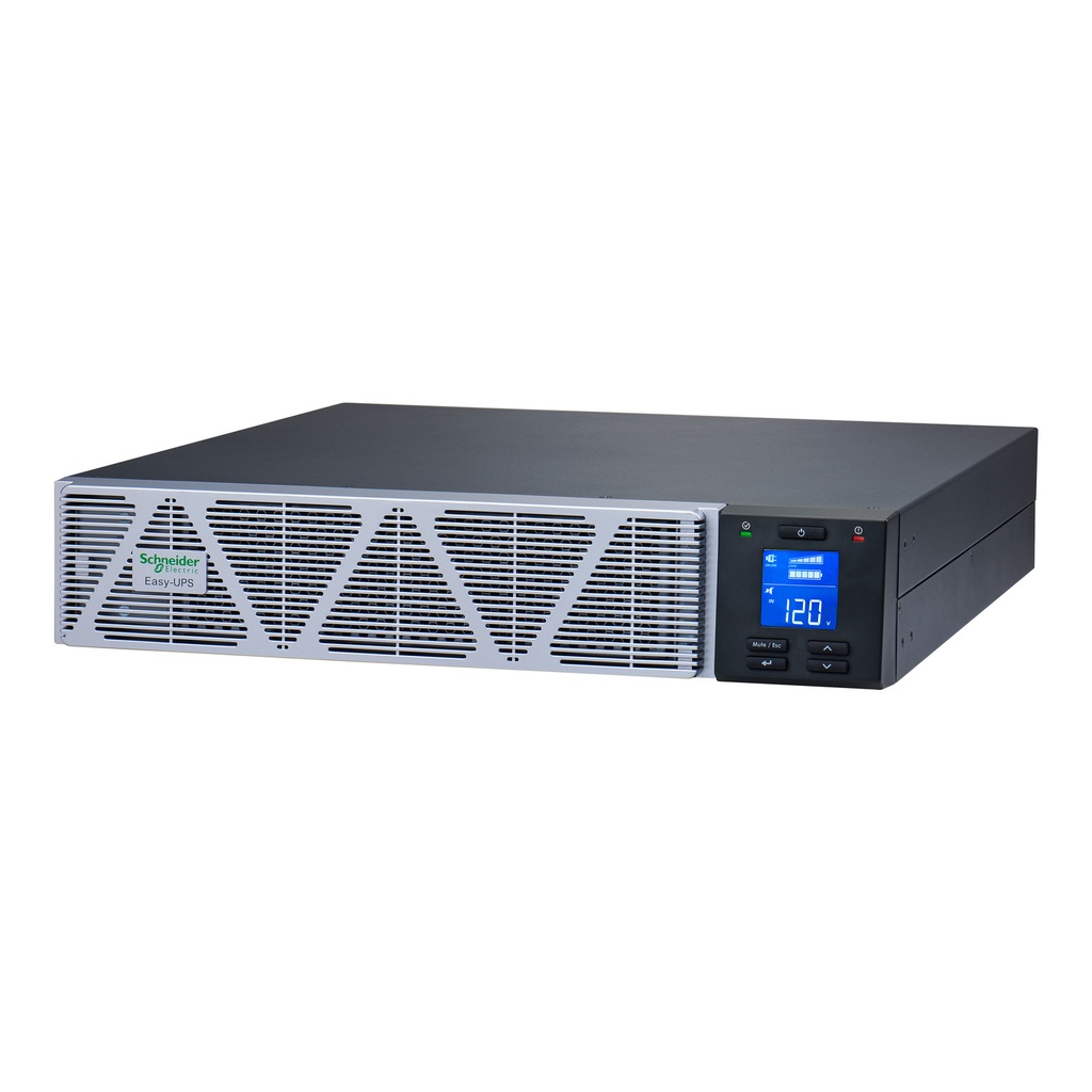 [SRVSL2KRARK] Ups Online 2Kva 1800W Entrada 120Vac 5-20P Salida (6) Toma 5-20R 120Vac Rack 2Ru Con Rieles Bateria Litio Easy Apc Schneider