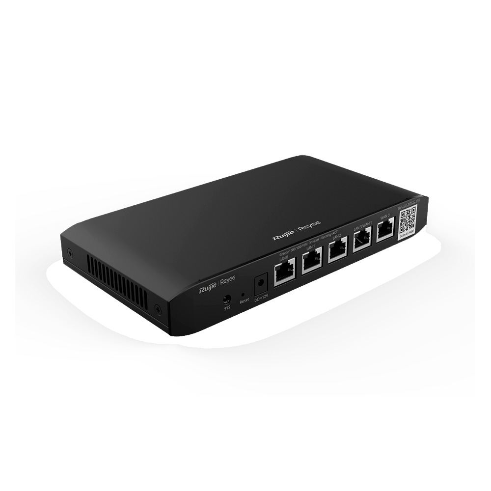 [RG-EG105G-V3] Router Empresa 5 Puertos  Max 2 Puertos Wan  600 Mbps Base10/100/ 1000 Usuarios 100 Administracion En La Nube  Ruijie