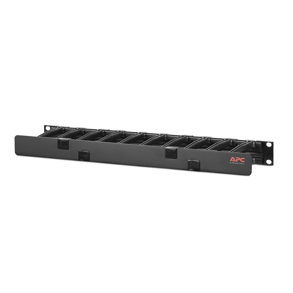 Organizador Horizontal Frontal Para Cables 1Ru X 10Cm Negro Apc Schneider