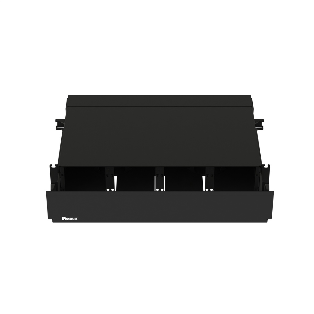 Bandeja Fibra 2 Unidades Rack Deslizable P/8 Placas Con Acceso Frontal Panduit