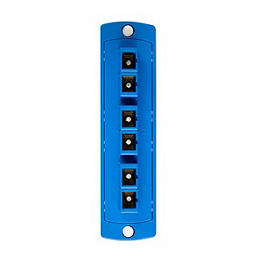 [5F100-6LC] Acople Fibra Sc Os2 Monomodo Placa 6 Espacios Funda De Ceramica De Zirconio Leviton Ns